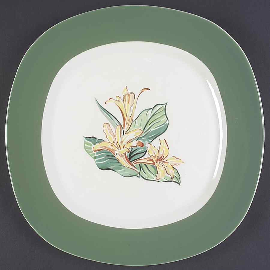 Daylily 13" Chop Plate (Round Platter) by Taylor, Smith & Taylor (Ts&T)-1