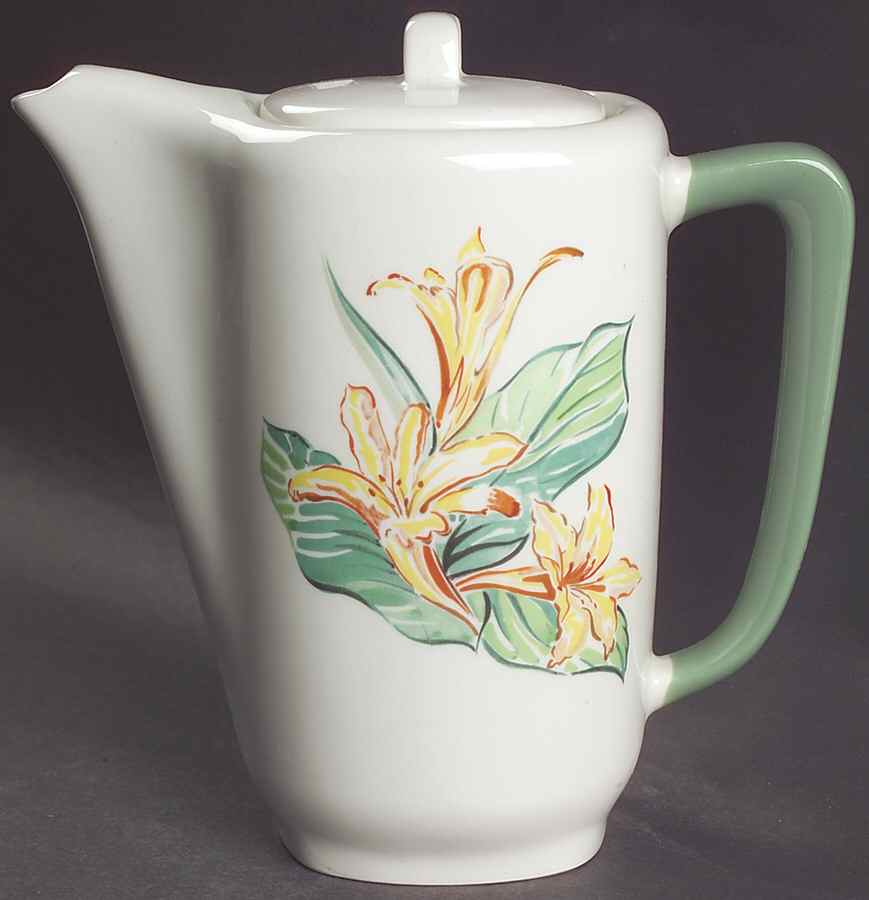 Daylily Coffee Pot & Lid by Taylor, Smith & Taylor (Ts&T)-1