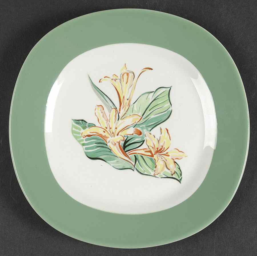 Daylily Bread & Butter Plate by Taylor, Smith & Taylor (Ts&T)-1