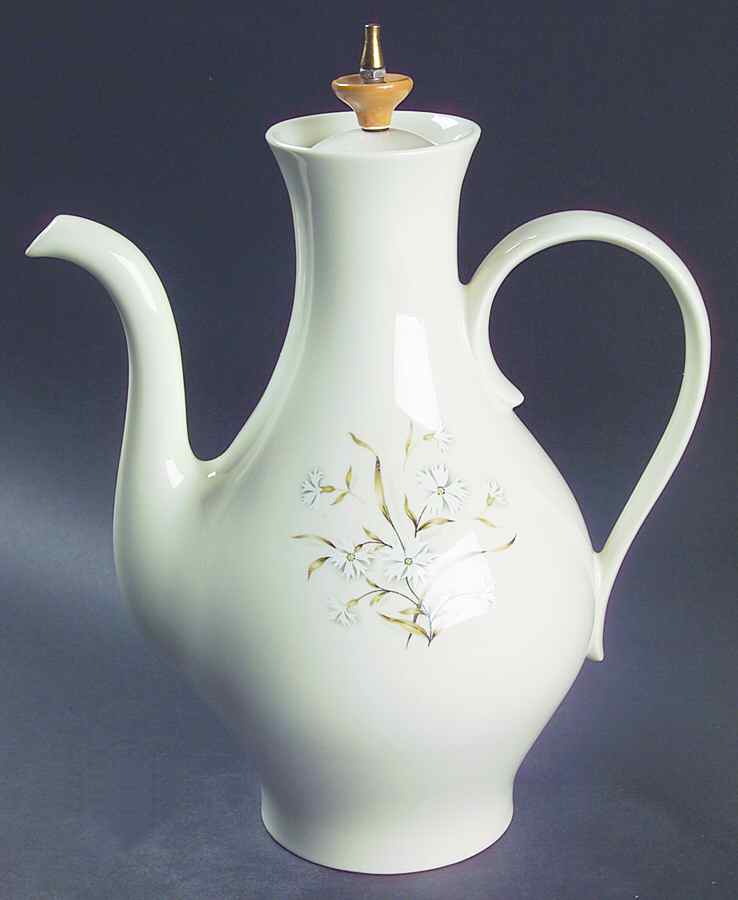 Dianthus Coffee Pot & Lid by Taylor, Smith & Taylor (Ts&T)-1