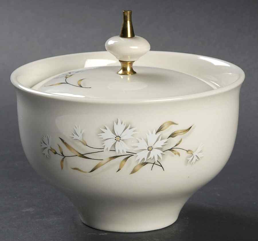 Dianthus Sugar Bowl & Lid by Taylor, Smith & Taylor (Ts&T)-1