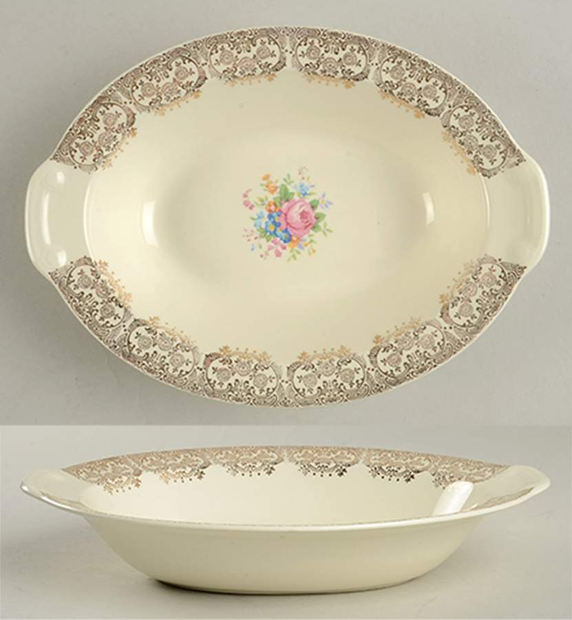 Diana (No Trim) 9" Oval Vegetable Bowl by Taylor, Smith & Taylor (Ts&T)-1