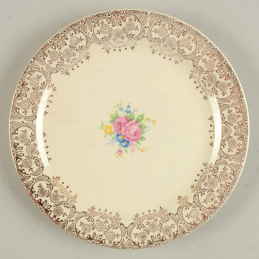 Diana (No Trim) Bread & Butter Plate by Taylor, Smith & Taylor (Ts&T)-1