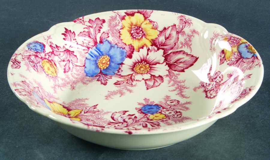 Dogwood Pink Multicolor Coupe Cereal Bowl by Taylor, Smith & Taylor (Ts&T)-1
