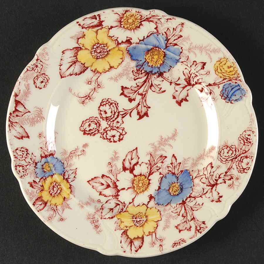 Dogwood Pink Multicolor Bread & Butter Plate by Taylor, Smith & Taylor (Ts&T)-1