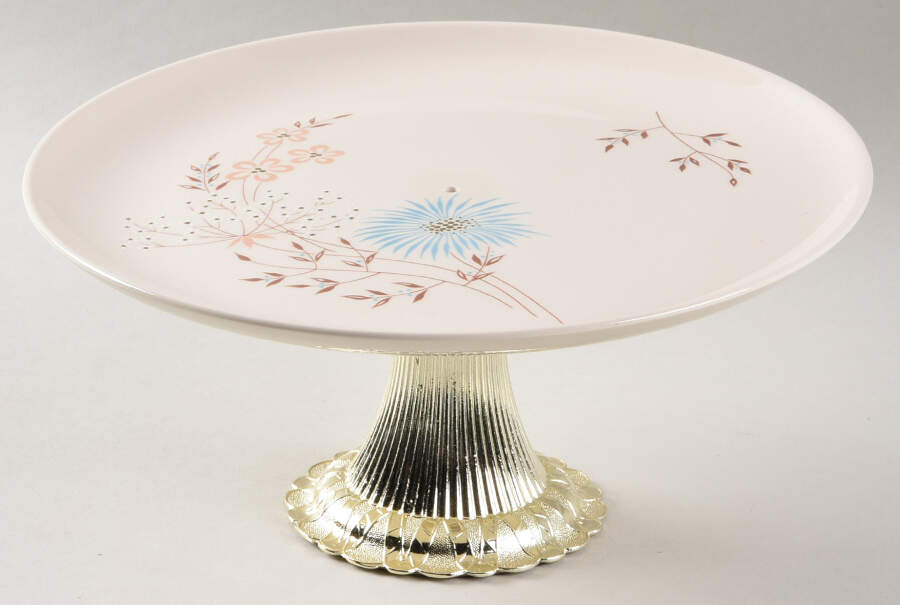 Echo Dell Cake Stand with 4"-5" Metal Pedestal  Hc by Taylor, Smith & Taylor (Ts&T)-1