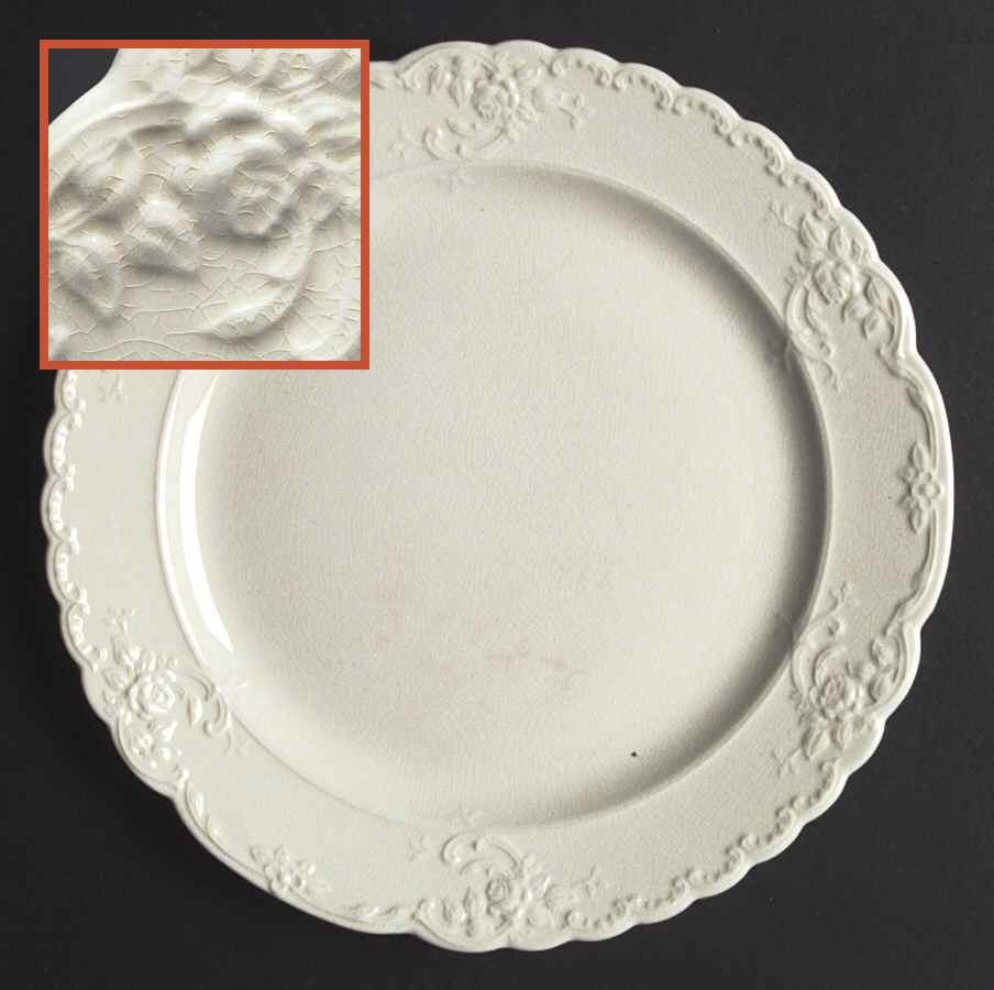Fairway White Dinner Plate by Taylor, Smith & Taylor (Ts&T)-1