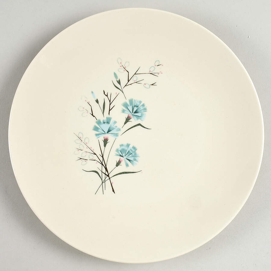 Floral Salad Plate by Taylor, Smith & Taylor (Ts&T)-1