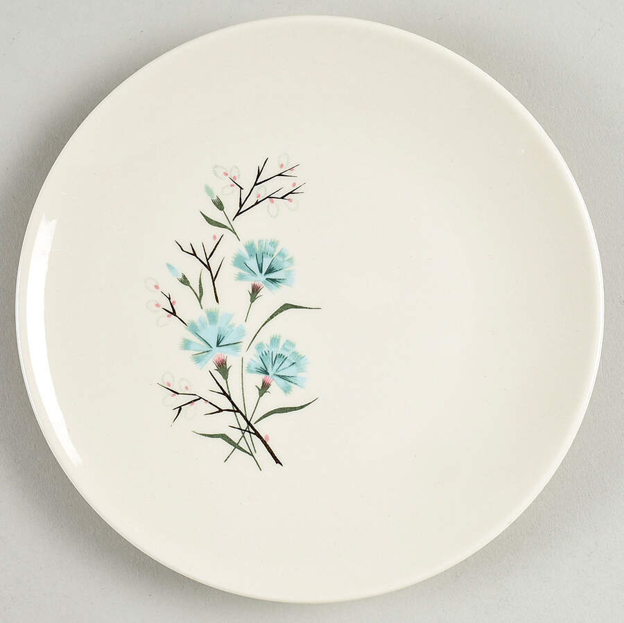 Floral Bread & Butter Plate by Taylor, Smith & Taylor (Ts&T)-1