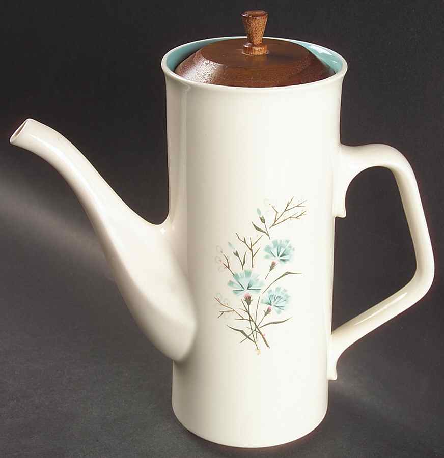 Floral Coffee Pot & Lid by Taylor, Smith & Taylor (Ts&T)-1