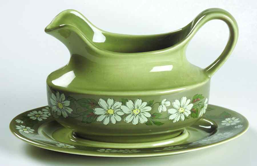 Flor Del Sol Gravy Boat & Underplate by Taylor, Smith & Taylor (Ts&T)-1