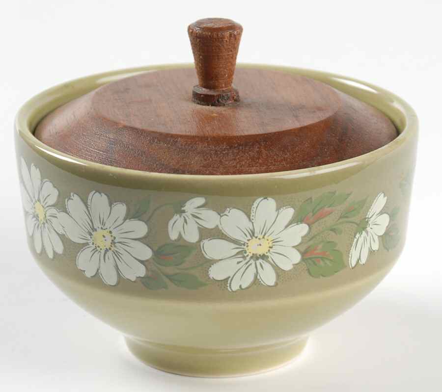 Flor Del Sol Sugar Bowl & Lid by Taylor, Smith & Taylor (Ts&T)-1