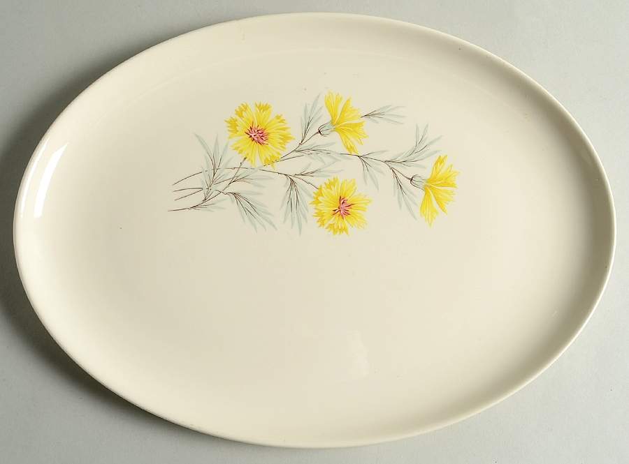 Golden Button 13" Oval Serving Platter by Taylor, Smith & Taylor (Ts&T)-1