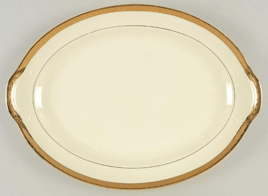 Golden Jubilee 13" Oval Serving Platter by Taylor, Smith & Taylor (Ts&T)-1