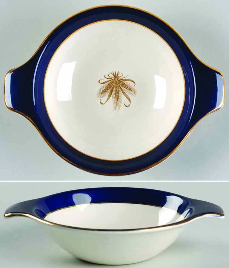 Golden Wheat Blue Lugged Cereal Bowl by Taylor, Smith & Taylor (Ts&T)-1