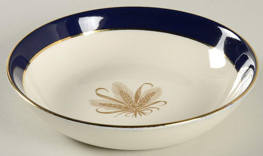 Golden Wheat Blue Coupe Cereal Bowl by Taylor, Smith & Taylor (Ts&T)-1