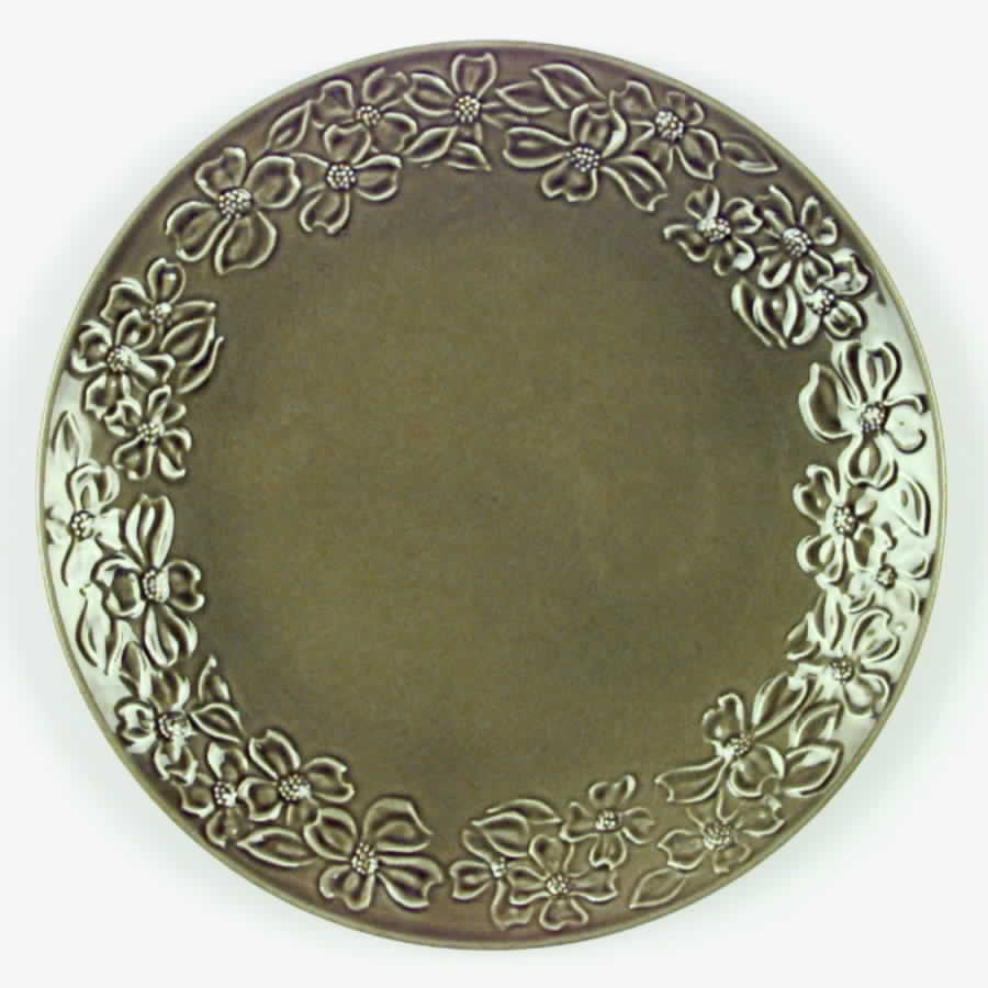 Green Dogwood Dinner Plate by Taylor, Smith & Taylor (Ts&T)-1
