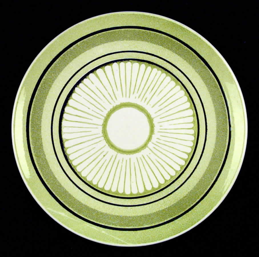 Green Span Dinner Plate by Taylor, Smith & Taylor (Ts&T)-1