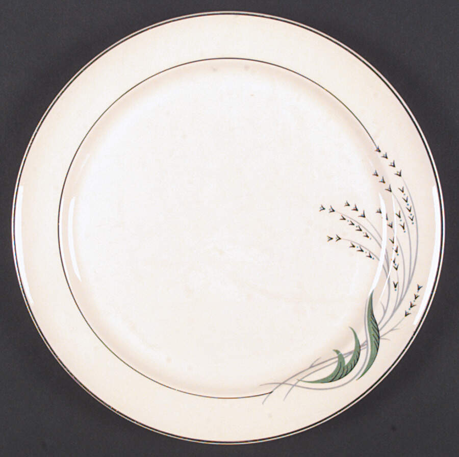 Green Wheat Dinner Plate by Taylor, Smith & Taylor (Ts&T)-1