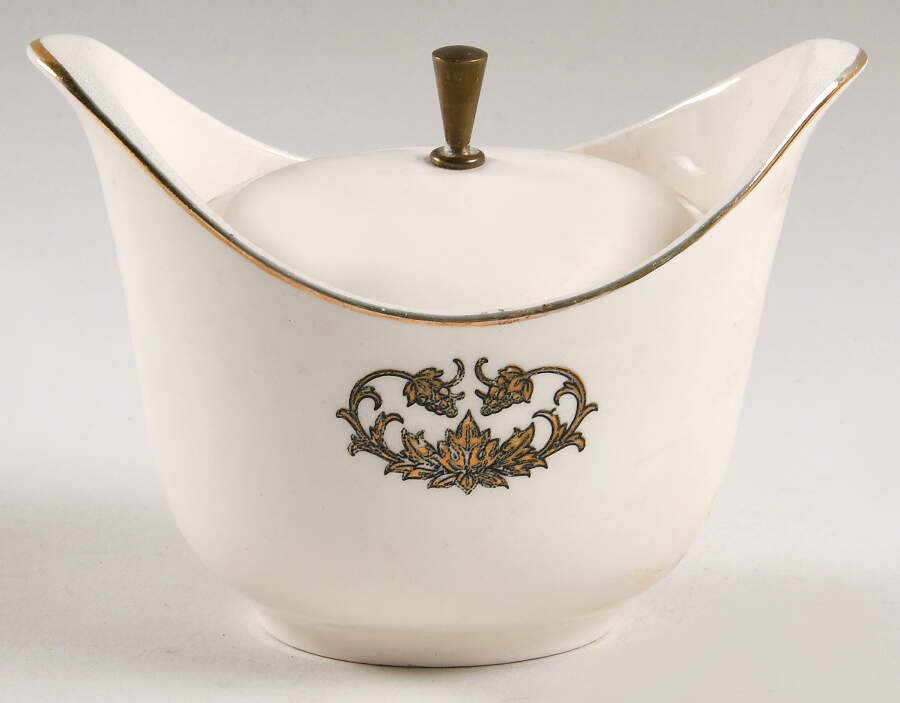 Heirloom Sugar Bowl & Lid by Taylor, Smith & Taylor (Ts&T)-1