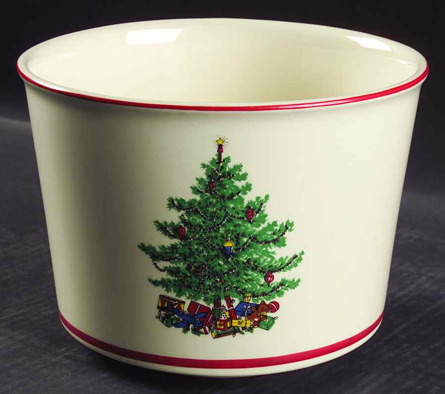Holly and Spruce (Red Trim) Punch Bowl by Taylor, Smith & Taylor (Ts&T)-1