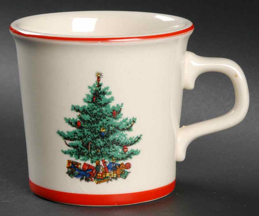 Holly and Spruce (Red Trim) Mug by Taylor, Smith & Taylor (Ts&T)-1