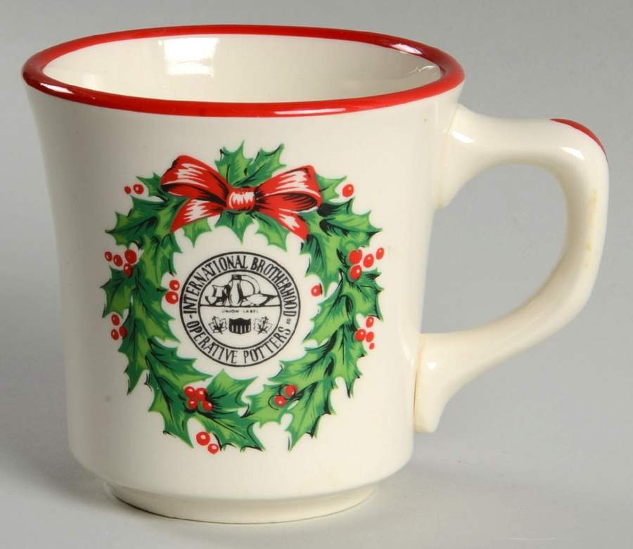 Holly and Spruce (Red Trim) Mug by Taylor, Smith & Taylor (Ts&T)-1