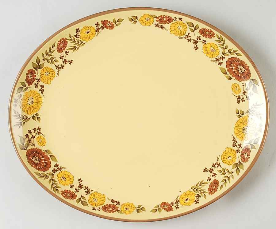 Indian Summer 13" Oval Serving Platter by Taylor, Smith & Taylor (Ts&T)-1