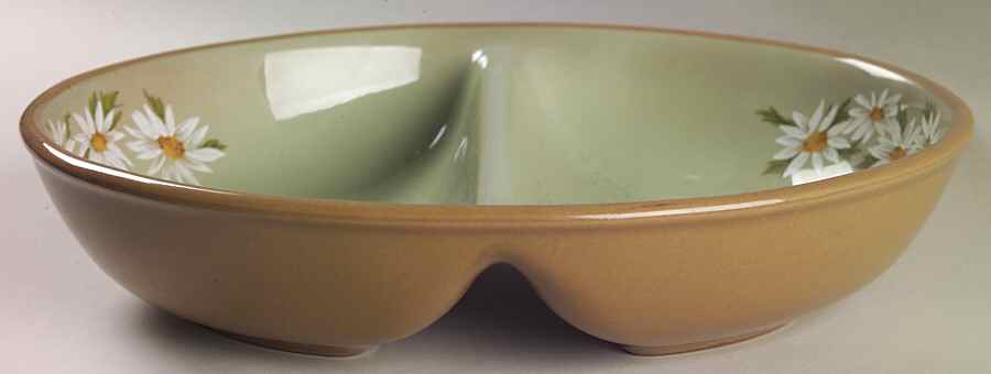Lazy Daisy 10" Oval Divided Vegetable Bowl by Taylor, Smith & Taylor (Ts&T)-1