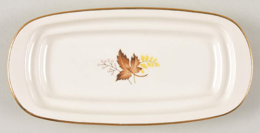 Leaf O'Gold(Gold Trim) 1/4 Lb Butter No Lid by Taylor, Smith & Taylor (Ts&T)-1