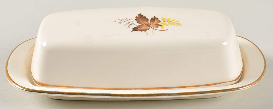 Leaf O'Gold(Gold Trim) 1/4 Lb Covered Butter by Taylor, Smith & Taylor (Ts&T)-1