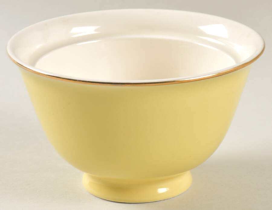 Leaf O'Gold(Gold Trim) Sugar Bowl No Lid by Taylor, Smith & Taylor (Ts&T)-1