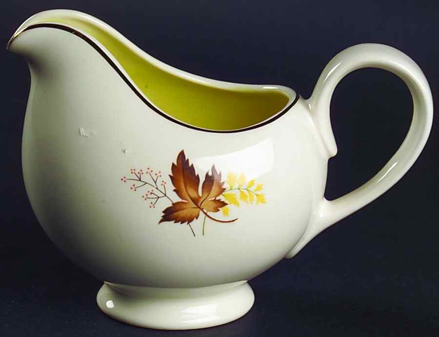 Leaf O'Gold(Gold Trim) Creamer by Taylor, Smith & Taylor (Ts&T)-1