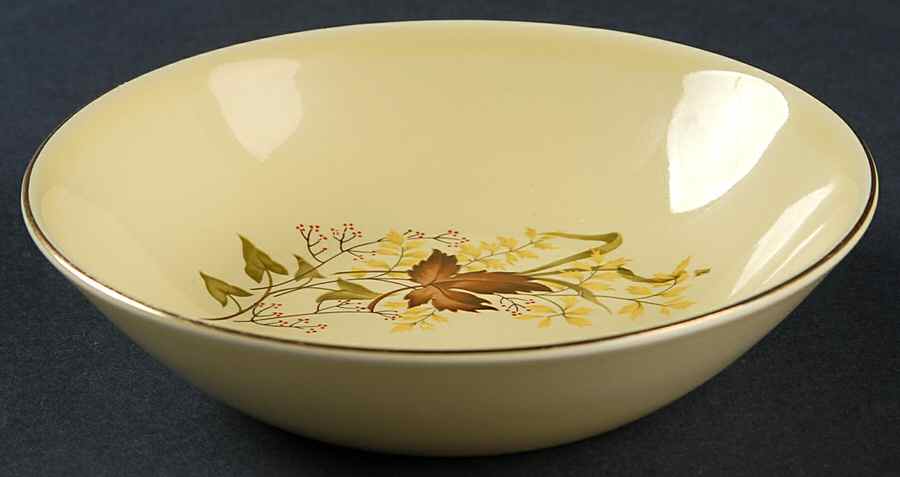 Leaf O'Gold(Gold Trim) Fruit/Dessert (Sauce) Bowl by Taylor, Smith & Taylor (Ts&T)-1