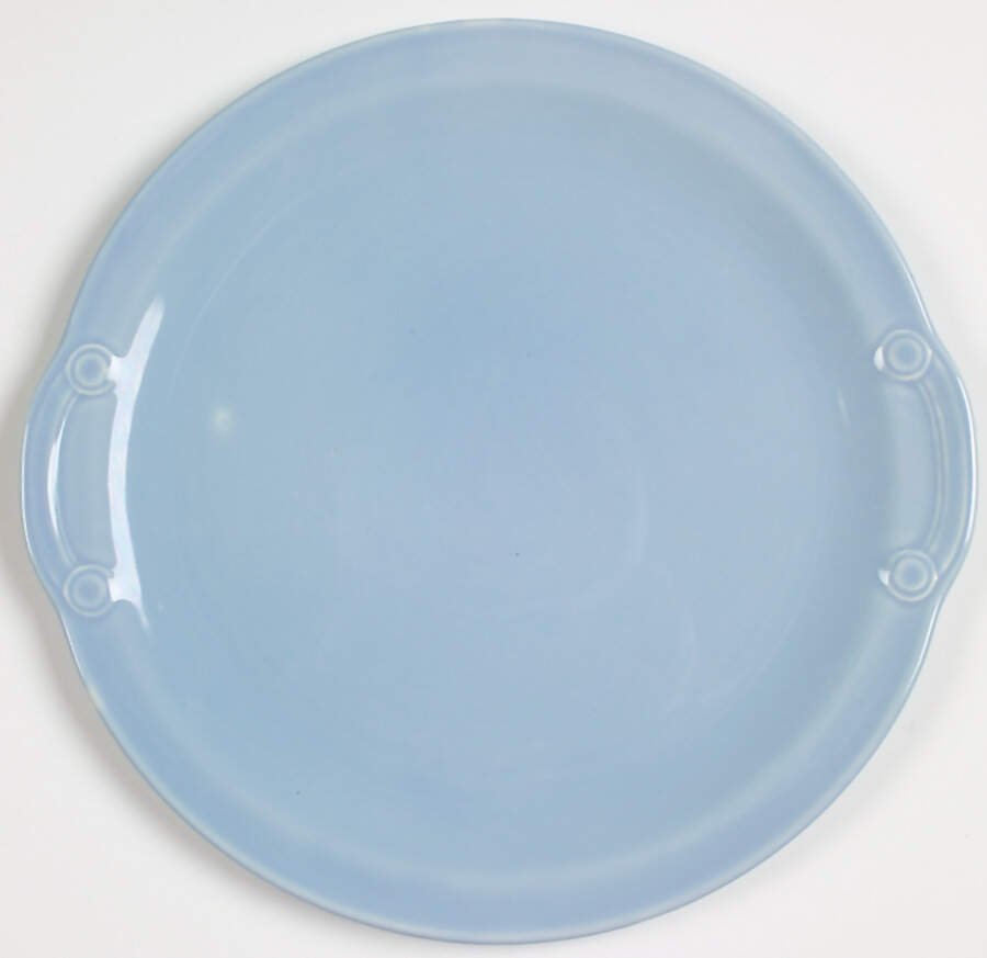 Luray Pastels Windsor Blue Handled Cake Plate by Taylor, Smith & Taylor (Ts&T)-1