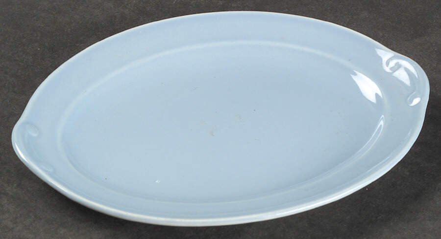Luray Pastels Windsor Blue 7" Oval Serving Platter by Taylor, Smith & Taylor (Ts&T)-1