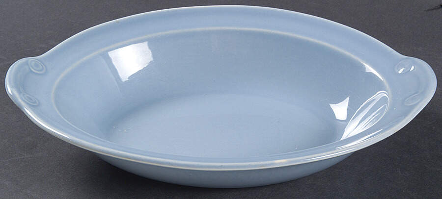 Luray Pastels Windsor Blue 10" Oval Baker/Vegetable Bowl by Taylor, Smith & Taylor (Ts&T)-1
