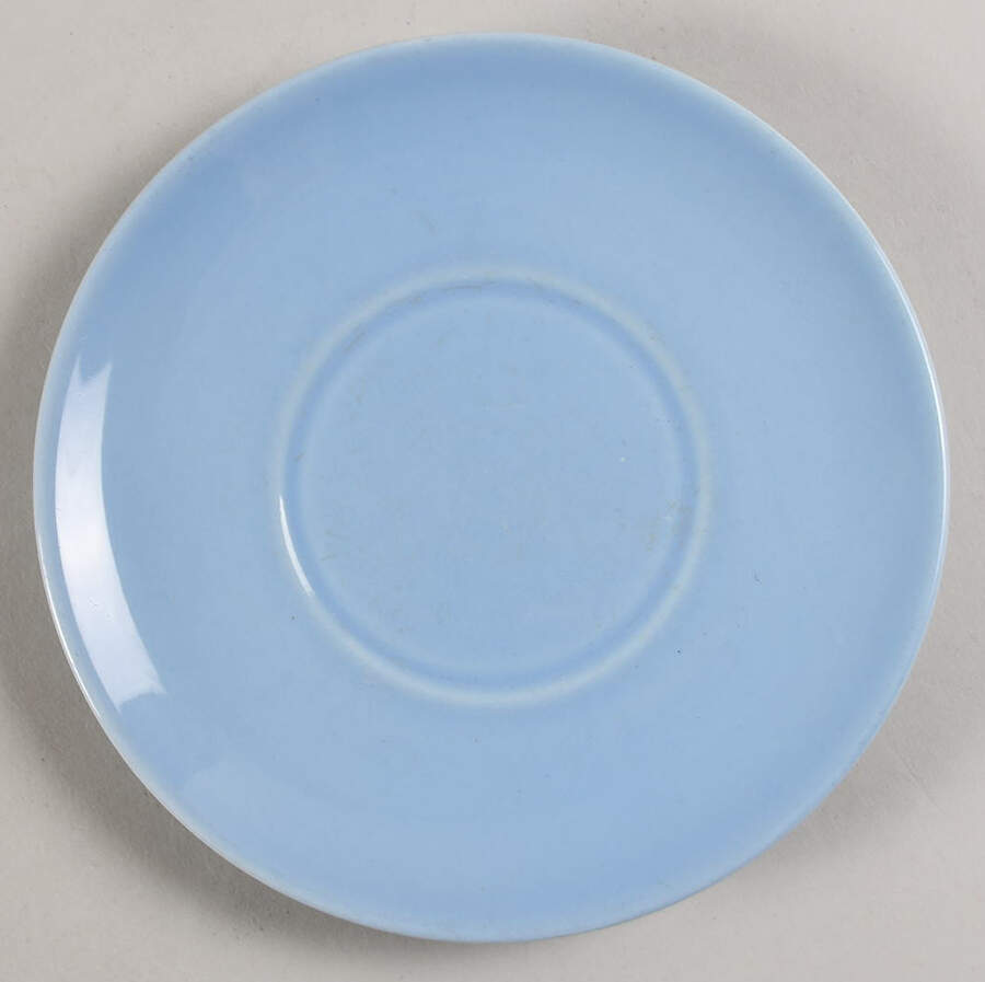 Luray Pastels Windsor Blue Saucer for Cream Soup Bowl by Taylor, Smith & Taylor (Ts&T)-1