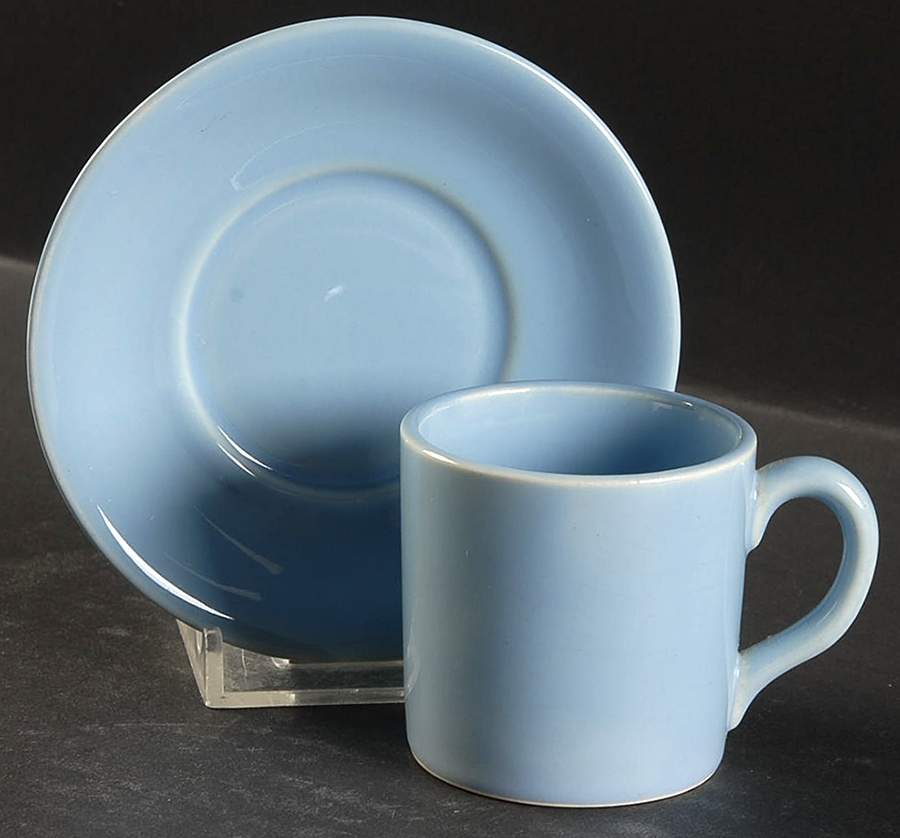 Luray Pastels Windsor Blue Chocolate Cup & Saucer Set by Taylor, Smith & Taylor (Ts&T)-1