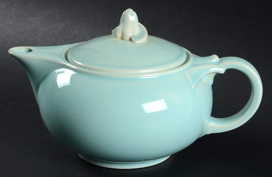 Luray Pastels Surf Green Teapot & Lid by Taylor, Smith & Taylor (Ts&T)-1