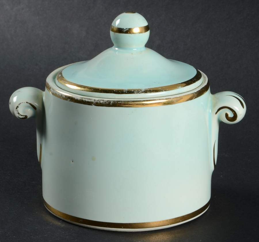 Luray Pastels Surf Green Sugar & Lid for Chocolate Set by Taylor, Smith & Taylor (Ts&T)-1