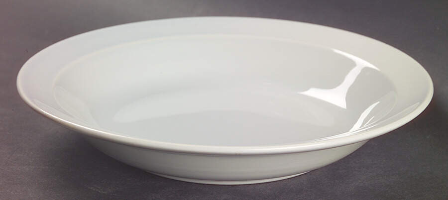 Luray Pastels Chatham Grey Rim Soup Bowl by Taylor, Smith & Taylor (Ts&T)-1