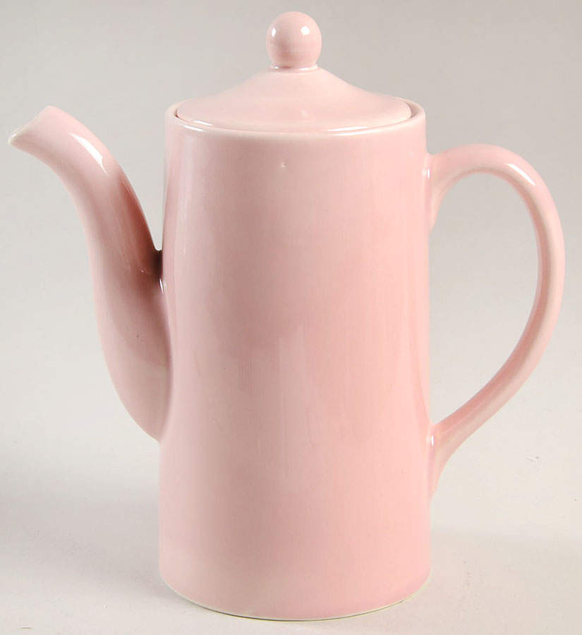 Luray Pastels Sharon Pink Chocolate Pot & Lid by Taylor, Smith & Taylor (Ts&T)-1