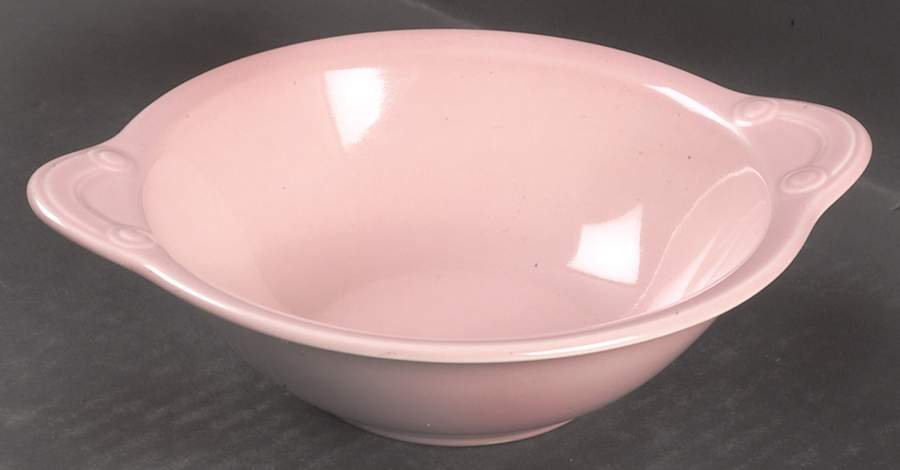 Luray Pastels Sharon Pink Lugged Soup Bowl by Taylor, Smith & Taylor (Ts&T)-1