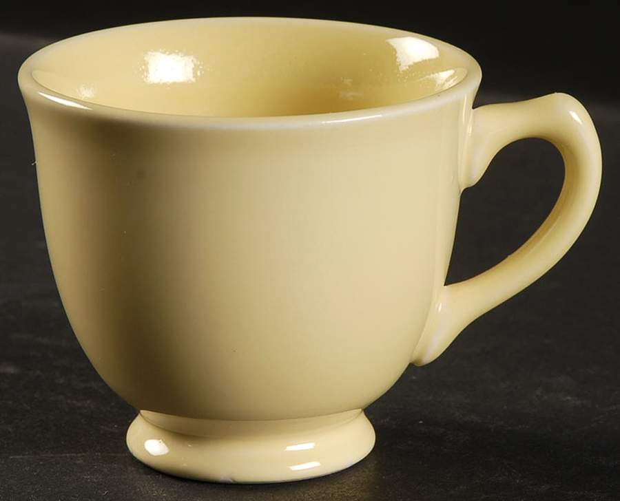 Luray Pastels Persian Cream Yellow Footed Demitasse Cup by Taylor, Smith & Taylor (Ts&T)-1