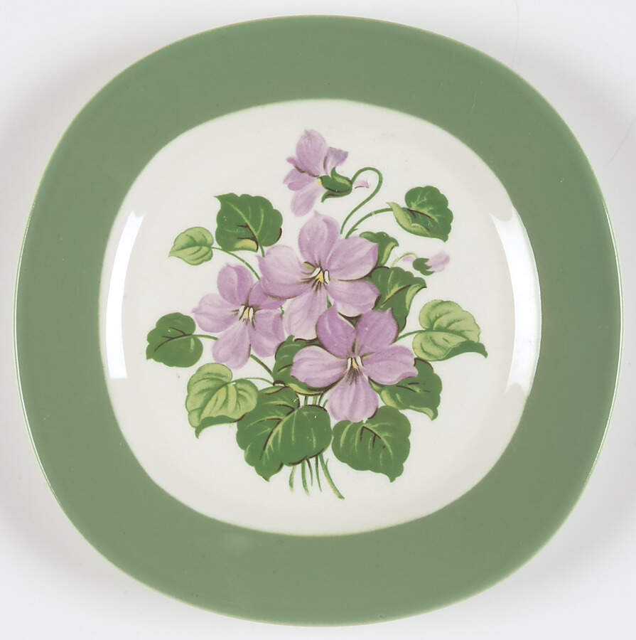 Marsh Violet Bread & Butter Plate by Taylor, Smith & Taylor (Ts&T)-1