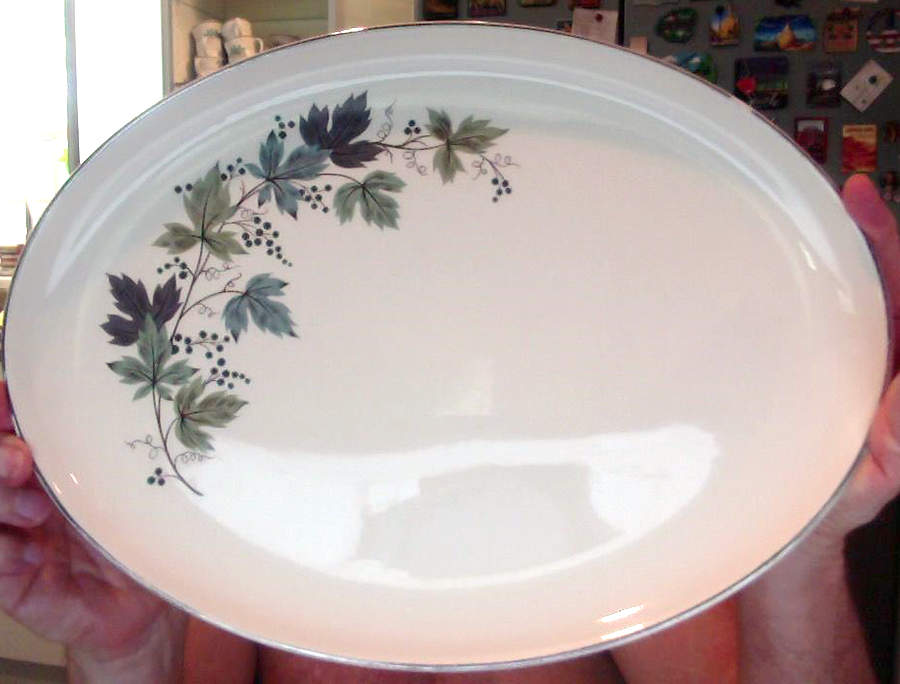 Melody Lane 13" Oval Serving Platter by Taylor, Smith & Taylor (Ts&T)-1