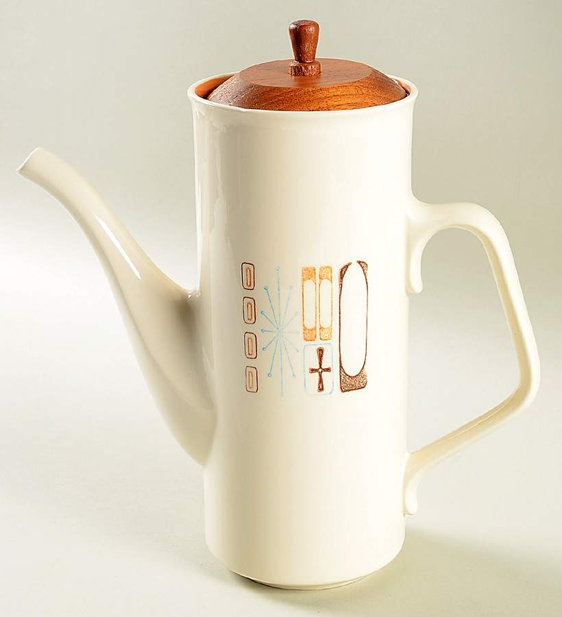 Moderne (Tst) Coffee Pot & Lid by Taylor, Smith & Taylor (Ts&T)-1
