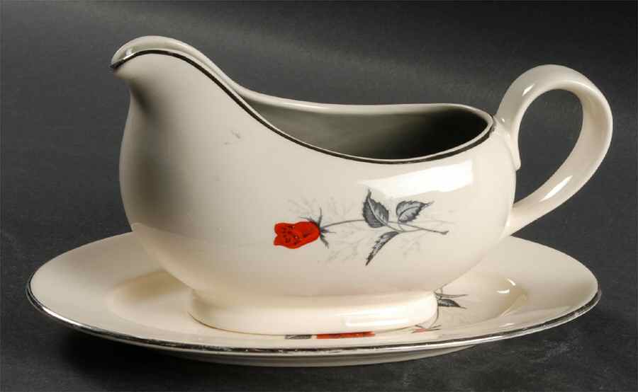 Moulin Rouge (Versatile Shape) Gravy Boat & Underplate by Taylor, Smith & Taylor (Ts&T)-1