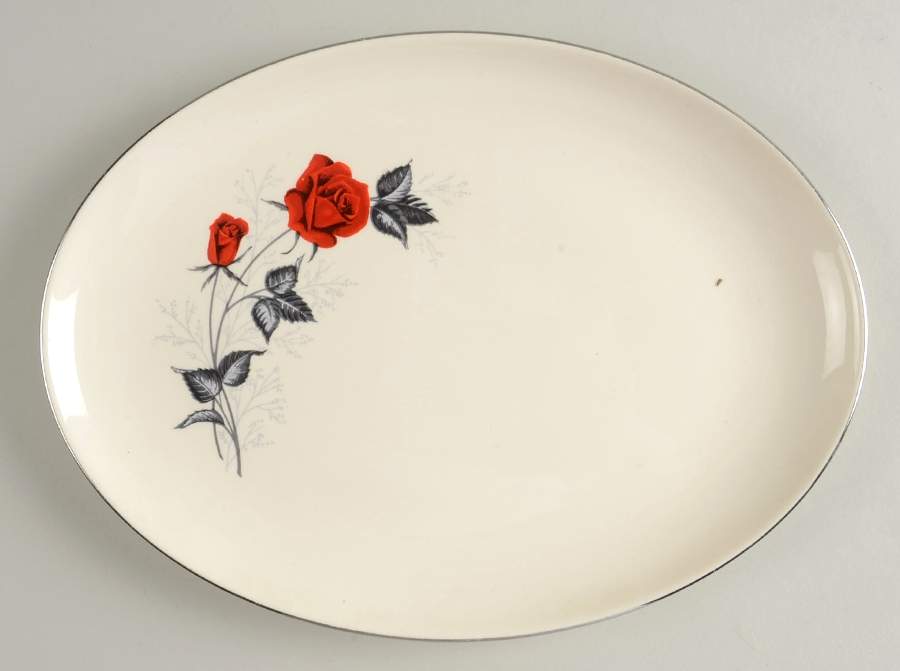 Moulin Rouge (Versatile Shape) 11" Oval Serving Platter by Taylor, Smith & Taylor (Ts&T)-1